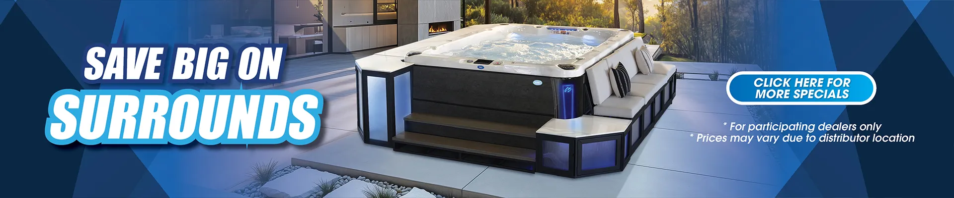 Calspas hot tub being used in a family setting - Champaign