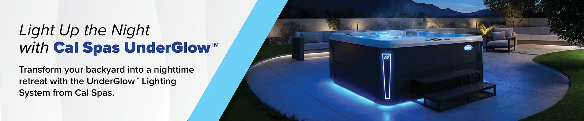 Calspas hot tub being used in a family setting - Champaign